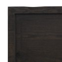 Blat stołu, ciemnoszary, 100x60x4 cm, dąb z naturalną krawędzią