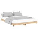 Rama łóżka, dąb sonoma, 150x200 cm, materiał drewnopochodny