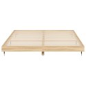Rama łóżka, dąb sonoma, 150x200 cm, materiał drewnopochodny