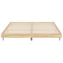 Rama łóżka, dąb sonoma, 180x200 cm, materiał drewnopochodny