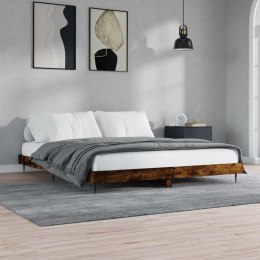 Rama łóżka, przydymiony dąb, 180x200cm, materiał drewnopochodny