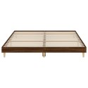 Rama łóżka, brązowy dąb, 150x200 cm, materiał drewnopochodny
