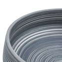 Umywalka nablatowa, szara, okrągła, Φ41x14 cm, ceramiczna
