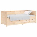 Łóżko dzienne, 75x190 cm, lite drewno sosnowe