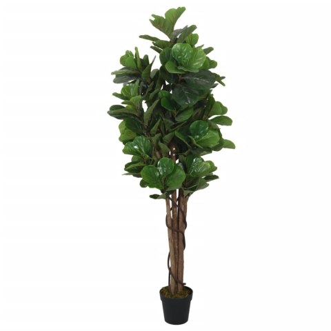 Sztuczny figowiec dębolistny, 96 liści, 80 cm, zielony Sztuczny figowiec dębolistny, 96 liści, 80 cm, zielony