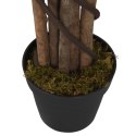 Sztuczny figowiec dębolistny, 96 liści, 80 cm, zielony