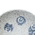 Umywalka nablatowa, szaro-niebieska, owalna, 47x33x13 cm