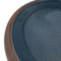 Umywalka nablatowa, brązowo-niebieska, owalna, 59x40x15 cm
