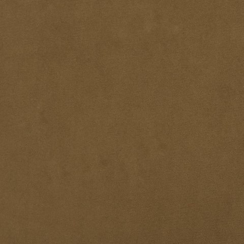 Fotel z podnóżkiem, brązowy, obity aksamitem