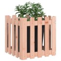 Donica ogrodowa z płotkiem, 50x50x50 cm, lite drewno daglezjowe