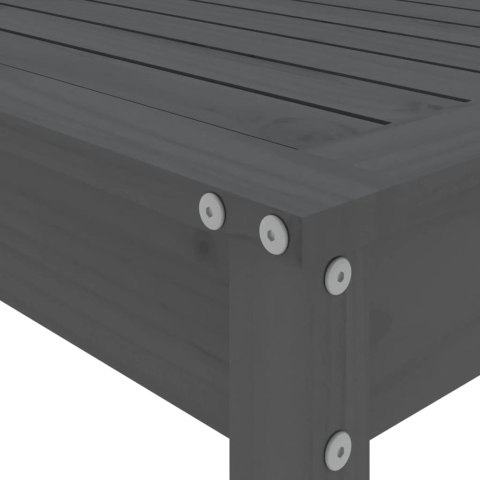 5-cz. zestaw mebli barowych do ogrodu, szary, drewno sosnowe