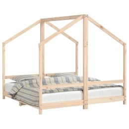 Rama łóżka dziecięcego, 2x(80x160) cm, lite drewno sosnowe