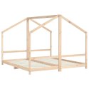 Rama łóżka dziecięcego, 2x(90x200) cm, lite drewno sosnowe