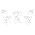 Zestaw Stołowy z 2 Krzesłami DKD Home Decor Biały 80 cm 60 x 60 x 70 cm (3 pcs)