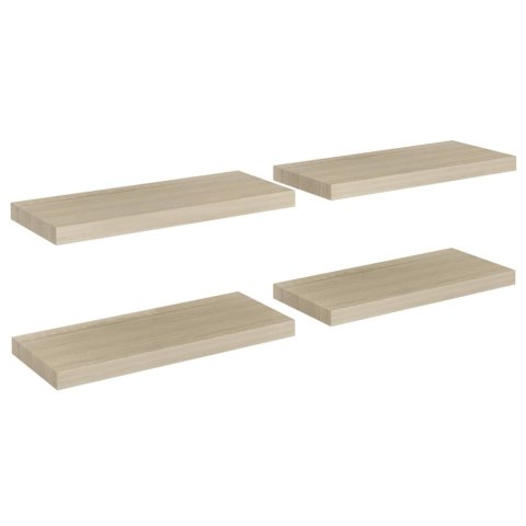 Półki ścienne, 4 szt., kolor dębowy, 60x23,5x3,8 cm, MDF Półki ścienne, 4 szt., kolor dębowy, 60x23,5x3,8 cm, MDF