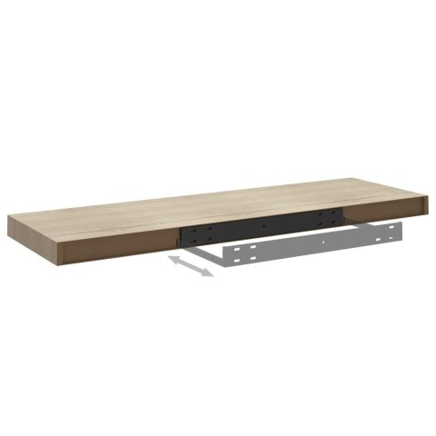 Półki ścienne, 4 szt., kolor dębowy, 80 x 23,5 x 3,8 cm, MDF Półki ścienne, 4 szt., kolor dębowy, 80 x 23,5 x 3,8 cm, MDF