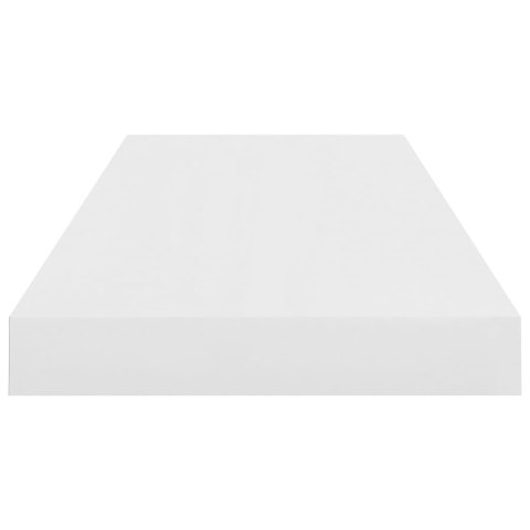 Półki ścienne, 4 szt., wysoki połysk, białe, 60x23,5x3,8cm, MDF Półki ścienne, 4 szt., wysoki połysk, białe, 60x23,5x3,8cm, MDF