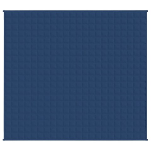 Koc obciążeniowy, niebieski, 220x235 cm, 15 kg, tkanina