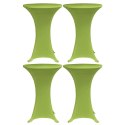 Elastyczne pokrowce na stół, 4 szt., 80 cm, zielone
