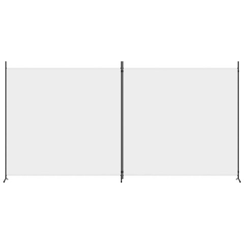 Parawan 2-panelowy, biały, 348x180 cm, tkanina