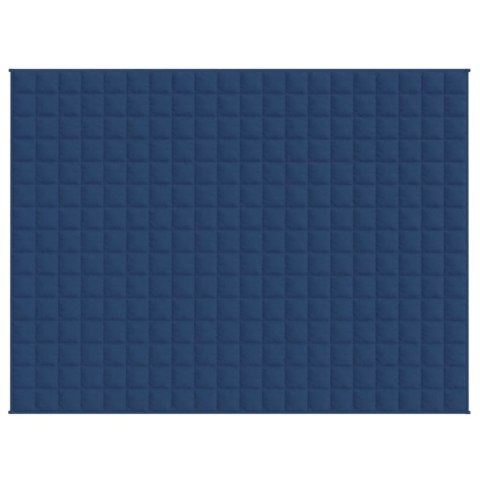 Koc obciążeniowy, niebieski, 150x200 cm, 7 kg, tkanina