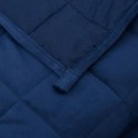 Koc obciążeniowy, niebieski, 150x200 cm, 7 kg, tkanina