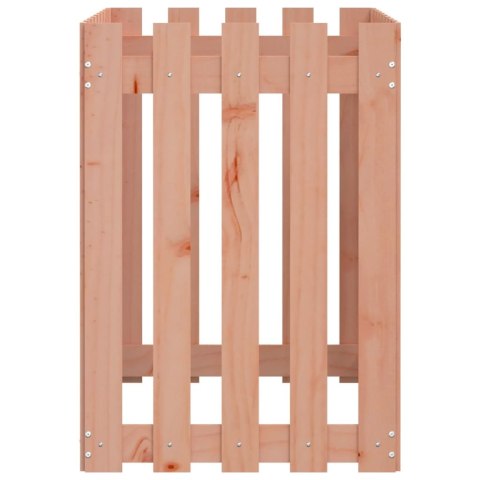 Rabata ogrodowa z płotkiem, 100x50x70cm, lite drewno daglezjowe