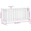 Rabata ogrodowa z płotkiem, 150x50x70cm, lite drewno daglezjowe