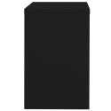 Szafka kartotekowa, czarna, 90x46x72,5 cm, stalowa