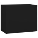Szafka kartotekowa, czarna, 90x46x72,5 cm, stalowa