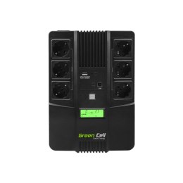 Zasilacz awaryjny UPS Interaktywny Green Cell AiO 800VA LCD 480 W