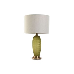 Lampa stołowa Home ESPRIT Kolor Zielony Beżowy Złoty Szkło 50 W 220 V 36 x 36 x 61 cm
