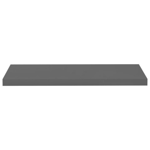 Półka ścienna, wysoki połysk, szara, 80x23,5x3,8 cm, MDF Półka ścienna, wysoki połysk, szara, 80x23,5x3,8 cm, MDF