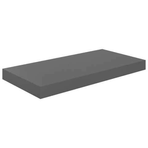Półki ścienne, 4 szt., wysoki połysk, szare, 50x23x3,8 cm, MDF Półki ścienne, 4 szt., wysoki połysk, szare, 50x23x3,8 cm, MDF