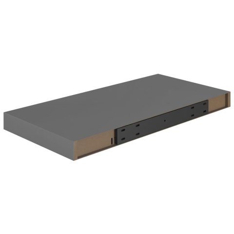 Półki ścienne, 4 szt., wysoki połysk, szare, 50x23x3,8 cm, MDF Półki ścienne, 4 szt., wysoki połysk, szare, 50x23x3,8 cm, MDF