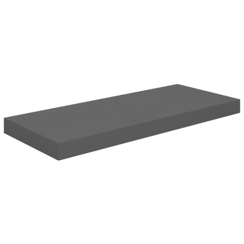 Półki ścienne, 4 szt., wysoki połysk, szare, 60x23,5x3,8cm, MDF Półki ścienne, 4 szt., wysoki połysk, szare, 60x23,5x3,8cm, MDF