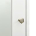 Szafka łazienkowa z lustrem, biała, 66x17x63 cm, MDF