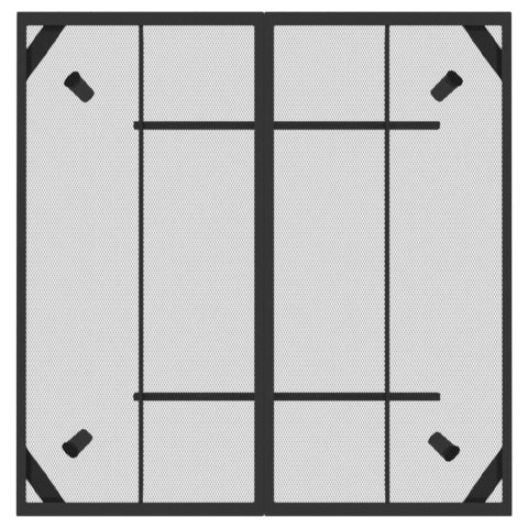 5-cz. zestaw mebli ogrodowych, antracytowy, metalowa siatka