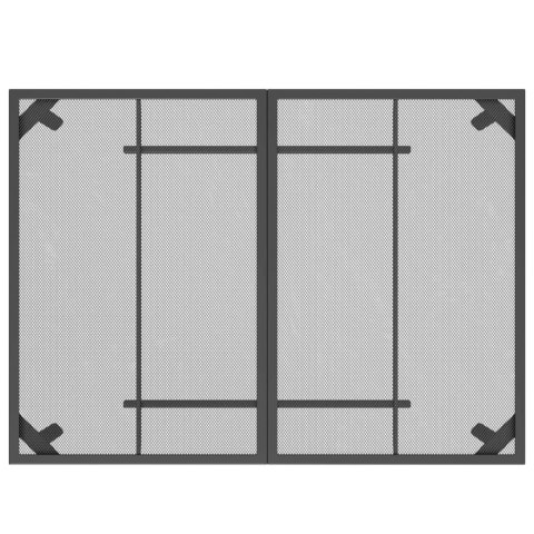 7-cz. zestaw mebli ogrodowych, antracytowy, metalowa siatka