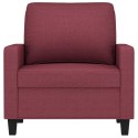 Fotel, winna czerwień, 60 cm, obity tkaniną
