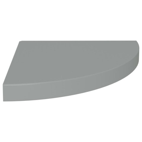 Narożne półki ścienne, 4 szt., szare, 35x35x3,8 cm, MDF Narożne półki ścienne, 4 szt., szare, 35x35x3,8 cm, MDF