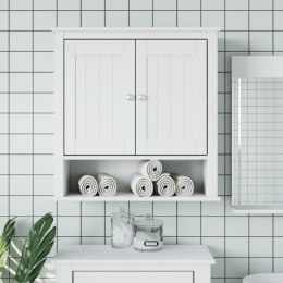 Wisząca szafka łazienkowa BERG, biała, 69,5x27x71,5 cm, drewno