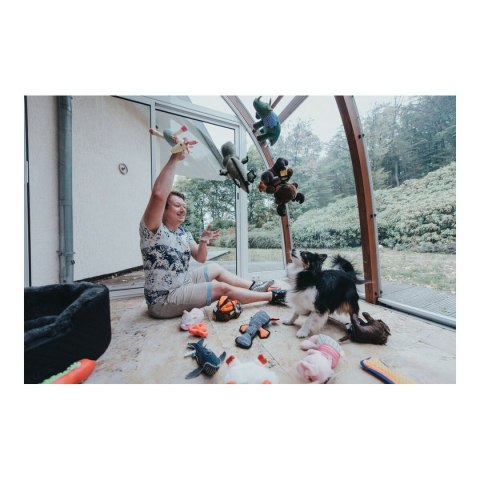 Zabawka Pluszowa dla psa Hunter Tough Kamerun Czarny black Poliester Niedźwiedź 29 cm