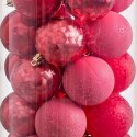 Bombki świąteczne Czerwony Plastikowy 6 x 6 x 6 cm (40 Sztuk)