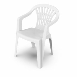 Záhradná stolička Progarden Lyra Biały Żywica 56 x 54 x 80 cm