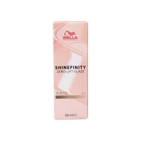 Trwała Koloryzacja Wella Shinefinity Color Nº 04/0 60 ml