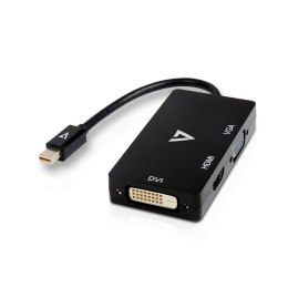 Mini Adapter DisplayPort na VGA/DVI/HDMI V7 V7MDP-VGADVIHDMI-1E Czarny