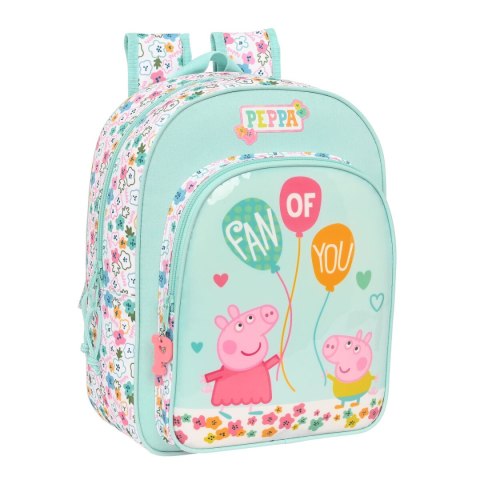 Plecak szkolny Peppa Pig Cosy corner Jasnoniebieski 26 x 34 x 11 cm