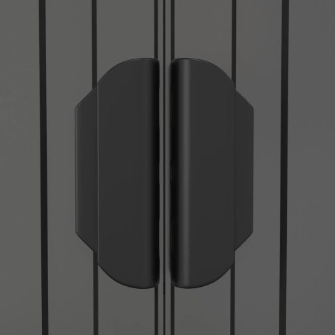 Szopa ogrodowa, jasnoszara, 192x108x223 cm, stal galwanizowana