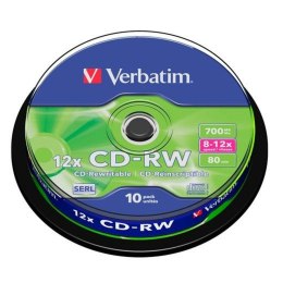 CD-RW Verbatim 10 Sztuk 700 MB 12x